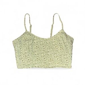 Forever 21 Cottagecore Green Floral Fairy Coquette Boho Crop Top Women’s S
